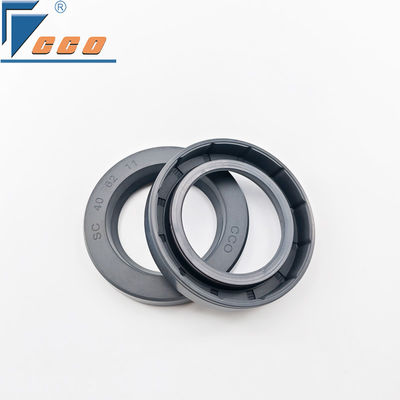 ซื้อ NBR SC ประเภทน้ํามัน Seal เครื่องปรับอากาศ Oil Seal รถยนต์ Single Lip O Sealer สีดําและสีเทา online manufacture