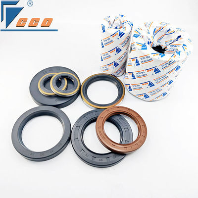 การปรับเปลี่ยน Wheel Hub Oil Seal Gear Reducer Double Lip Oil Seals สีดําหรือสีเทา